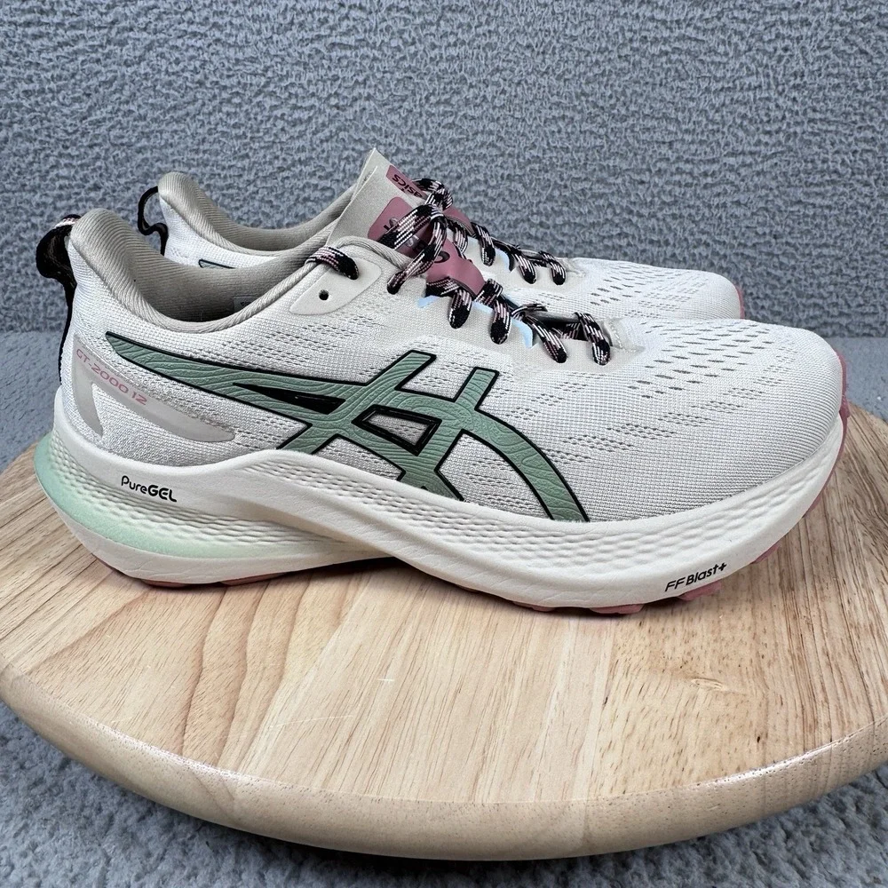 Asics Womens GT-2000 12 Womens Size 7 Beige Road Running Shoes Sneakers 1012B587